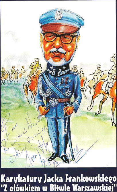 Karykatura z podpisem Jerzego Hofmana Karykatura z podpisem Jerzego Hofmana