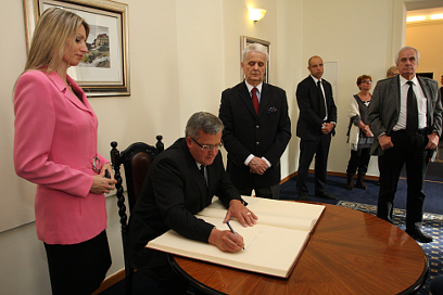 Spotkanie z prezydentem Komorowskim w BCC Spotkanie z prezydentem Komorowskim w BCC