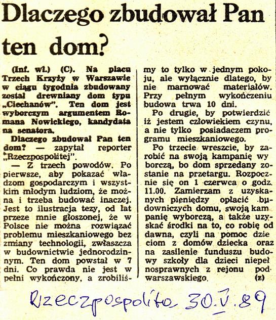 Wybory 89 Rzeczpospolita