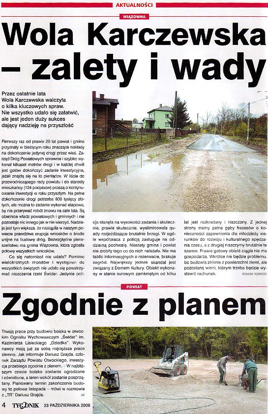 Artyku� w Tygodniku