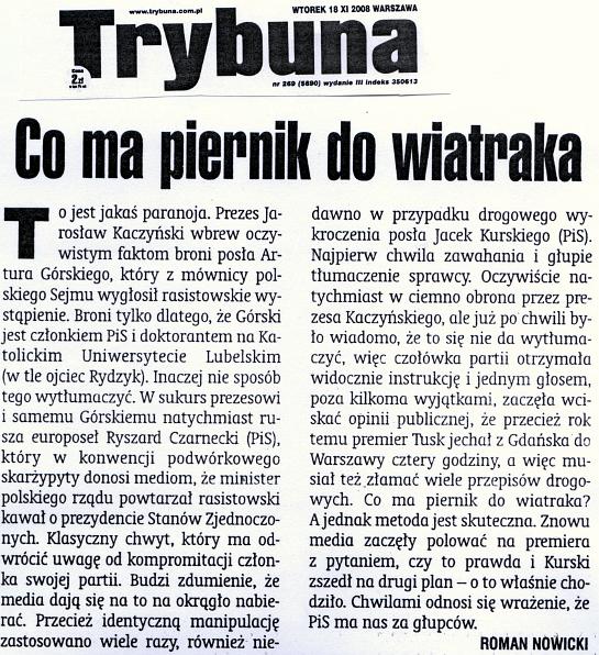 Co ma piernik do wiatraka