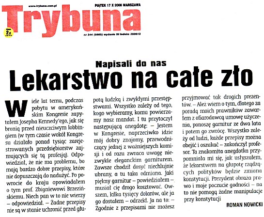 Artyku� z Trybuny