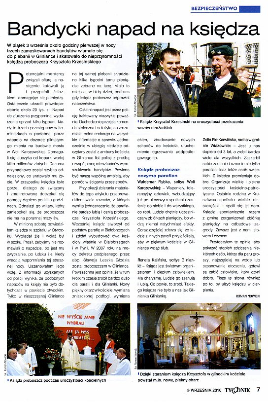 Artyku�: Bandycki napad na ksi�dza