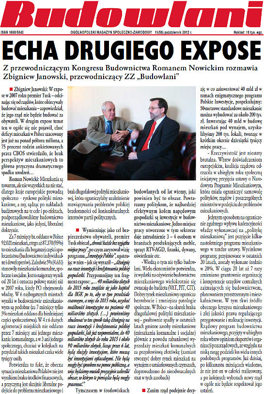 Budowlani Wywiad Echa Expose