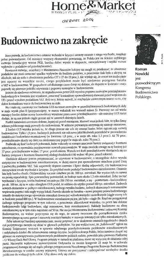 Art. Budownictwo na zakr�cie