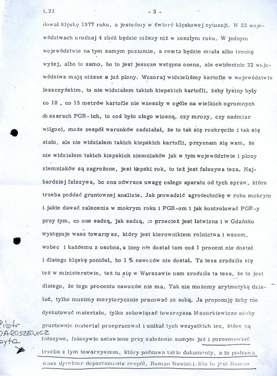 Stenogram z Posiedzenia rz�du w 1976 r.