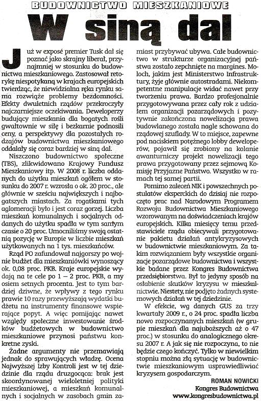 Artyku� W sin� dal