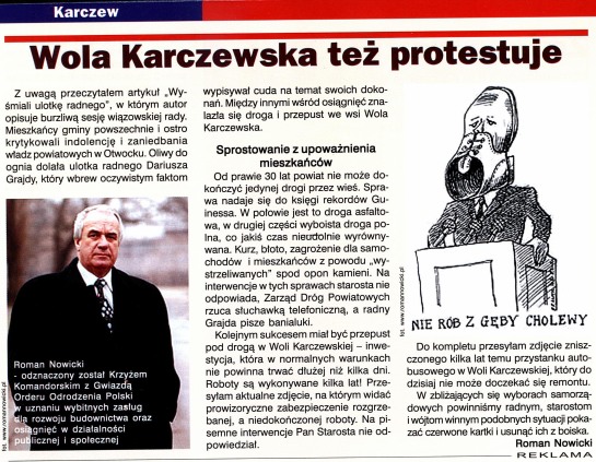 Artyku� z Woli Karczewskiej 1