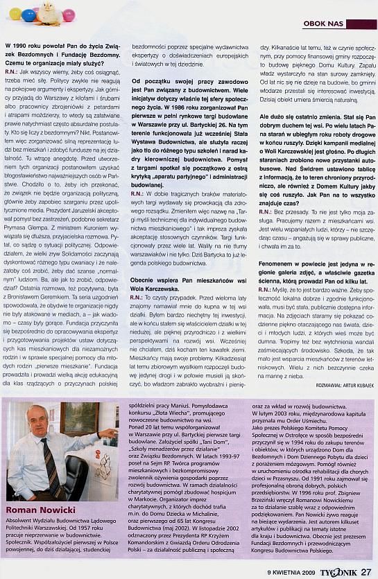 Wywiad w Tygodniku 2 Wywiad w Tygodniku 2