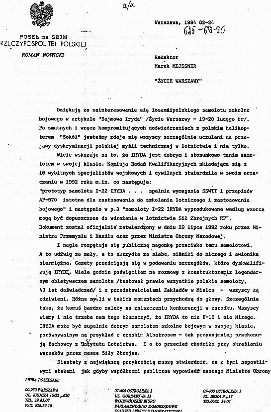 Do atyku�u Iryda a Polska 1