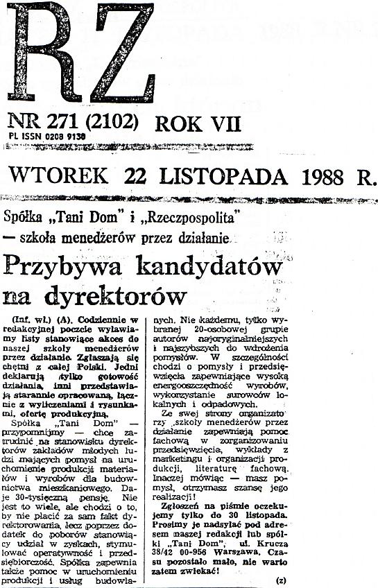 Artyku� Przybywa kandydat�w