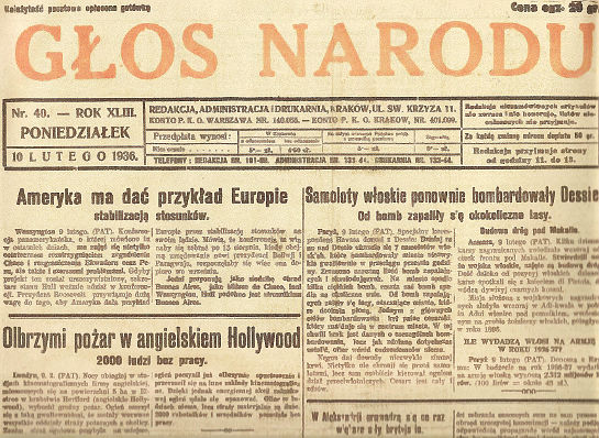G�os Narodu 1936r.